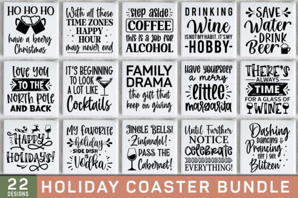 Review: Christmas Holiday Coaster SVG Bundle for Makers