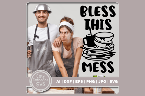 Reviewing Bless This Mess Dirty Dishes Kitchen for Embroidery