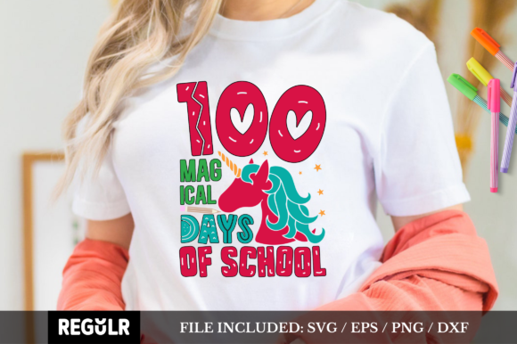 Reviewing the 100 Magical Days of School SVG